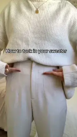 how to tuck in your sweater