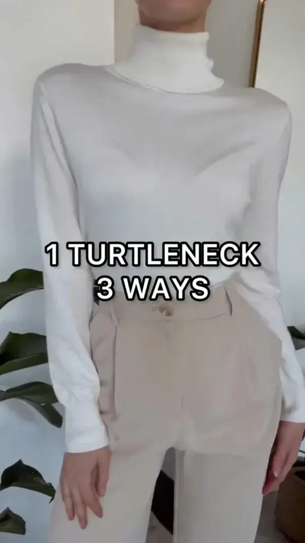 Turtleneck in 3 ways!