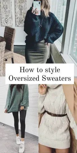 How to Style Oversized Sweaters ✨