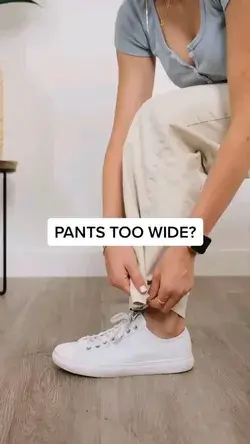HOW TO DO IF YOUR PANTS ARE TOO WIDE