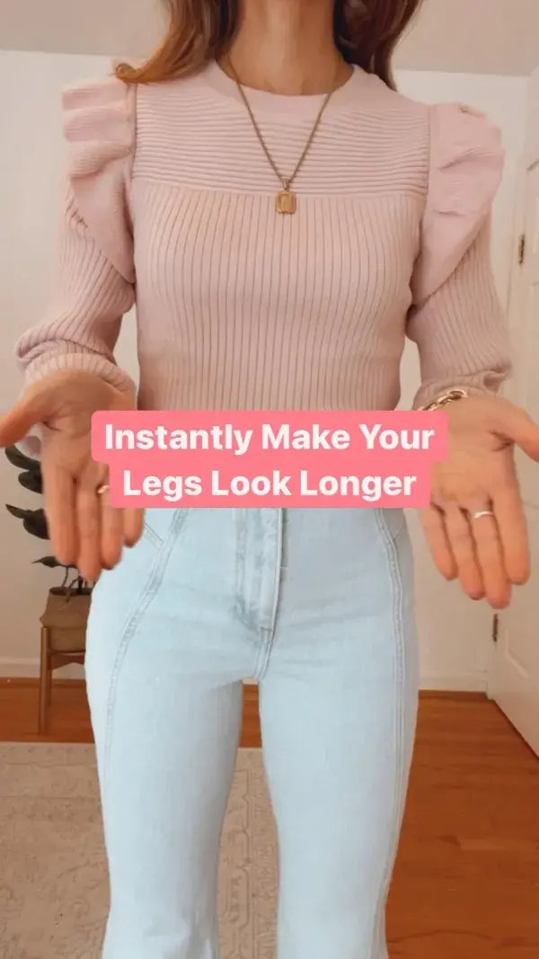 Instantly Make Your Legs Look Longer | How to Make Your Legs Look Longer | High Waisted Jeans