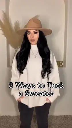 3 Ways to Tuck a Sweater. Simple Oversized Sweater Hacks You Need This Fall Season.