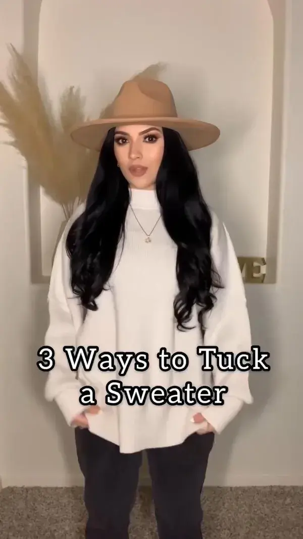 3 Ways to Tuck a Sweater. Simple Oversized Sweater Hacks You Need This Fall Season.