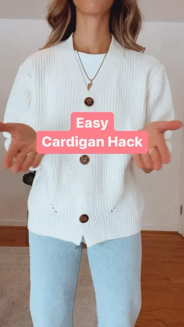 Easy Cardigan Hack | DIY Bolero Sweater | DIY Sweater Hack | Repurpose Your Clothes | Sweater Tips