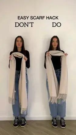 Easy Scarf Hack. Fashion Tutorial