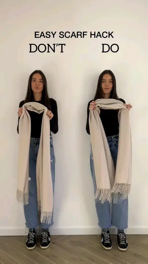 Easy Scarf Hack. Fashion Tutorial