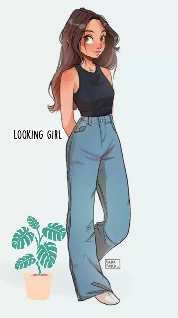 Looking girl