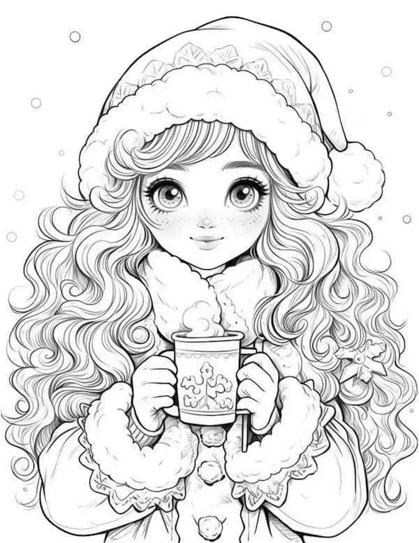 60 Cheerful Christmas Coloring Pages For Kids And Adults - Our Mindful Life