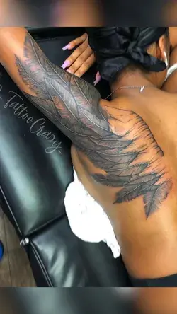 Tattoo inspiration| arm tattoo| wing tattoo| native tattoo| feather tattoo|