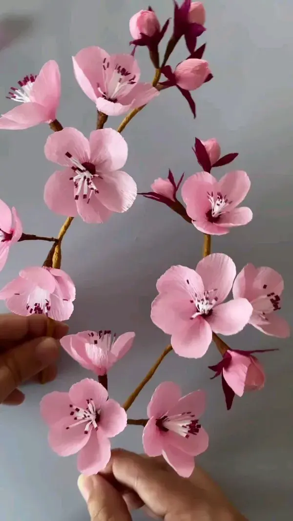 Paper Flowers Cherry blossoms| Wedding Flowers DIY