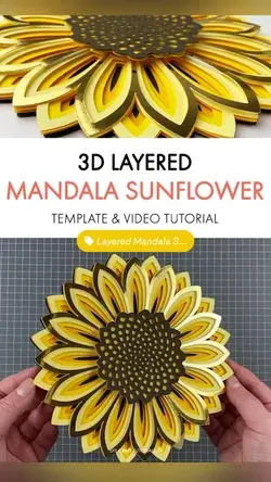 DIY LAYERED SUNFLOWER SVG CUT FILE AND TUTORIAL
