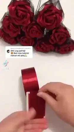 DIY Valentines Rose making Bouquet Flowers