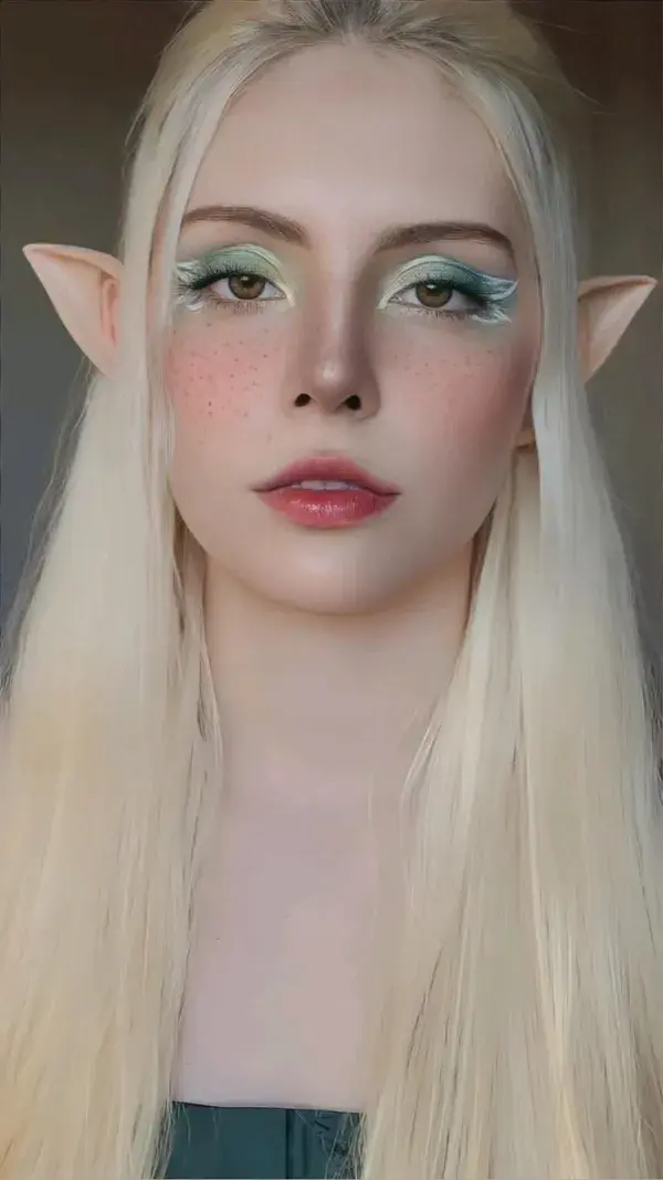 Elf girl makeup elfa 🌿 ig @pixie.iis