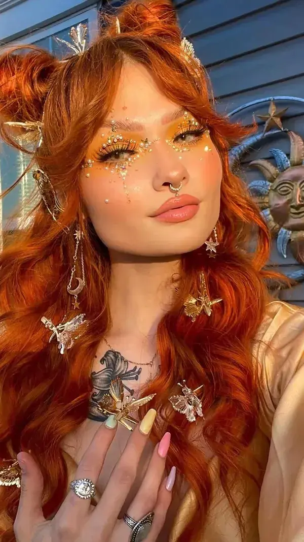 Golden Fairy Makeup✨ ib: @_baeleia on IG🤍