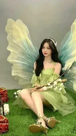 A pretty green fairy