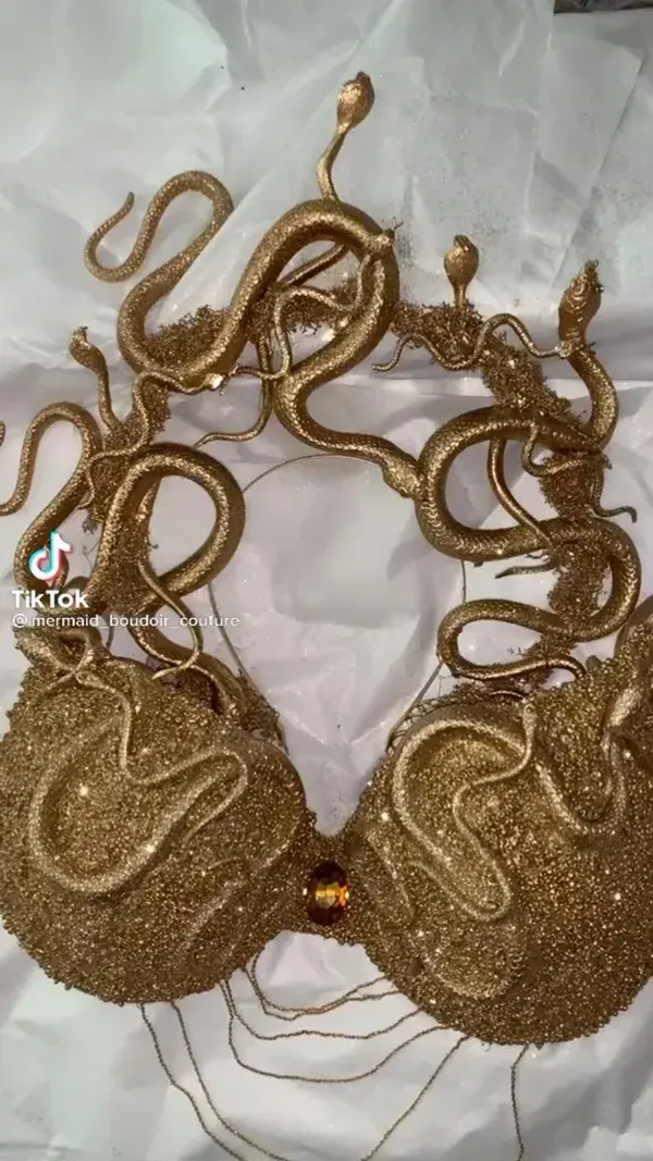 Medusa Gold Bra