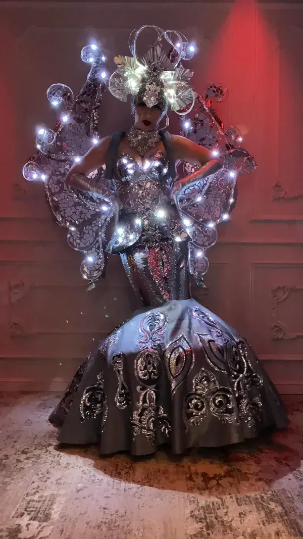 Mirror LED dress