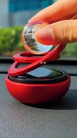 Solar-Powered Aromatherapy with  Double Ring Car