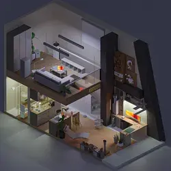 3D Model Architect Home Office