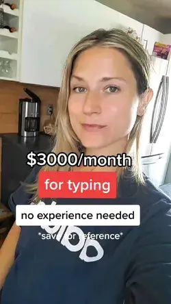 $3000/month for TYPING 😱 #sidehustle