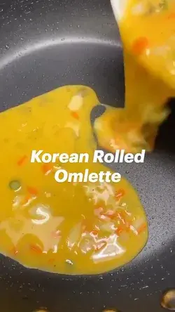 Korean Rolled Omlette Recipe | Instant Egg Fry Recipe