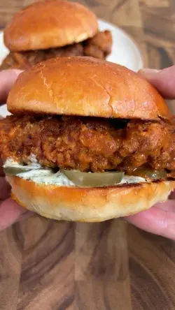 Fried Butter Chicken Sandwich