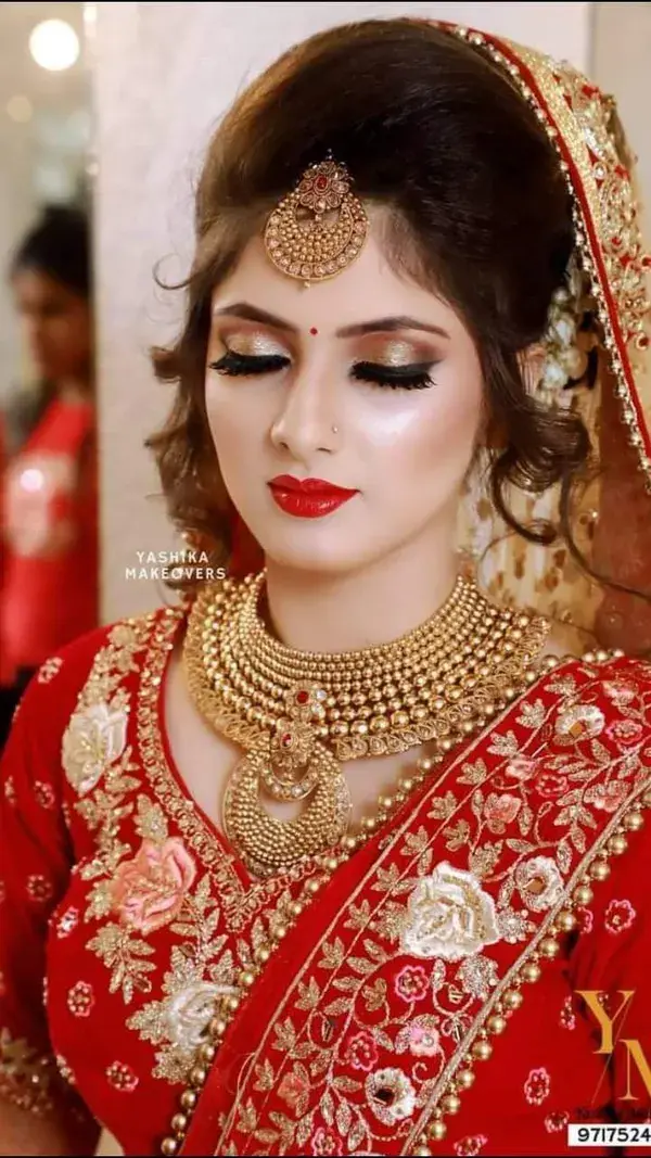 latest new infashion bridal's wedding Day's Image #bridalhairstyle #bridaljewellery #bridalmakeup