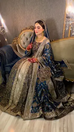 Beautiful Walima Bride in Blue