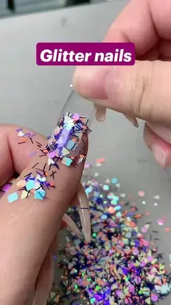 Glitter nails