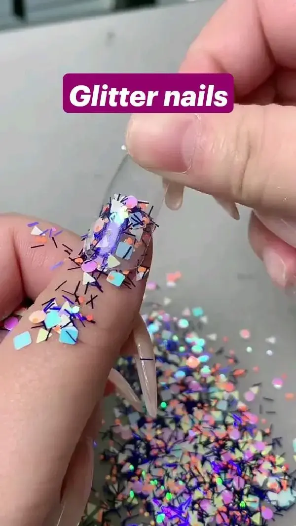 Glitter nails