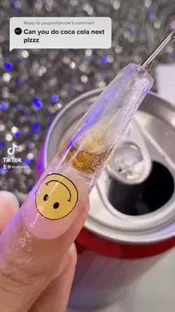 OMG Coca Cola inside my Nail