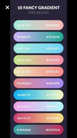 10 Fancy gradient for design