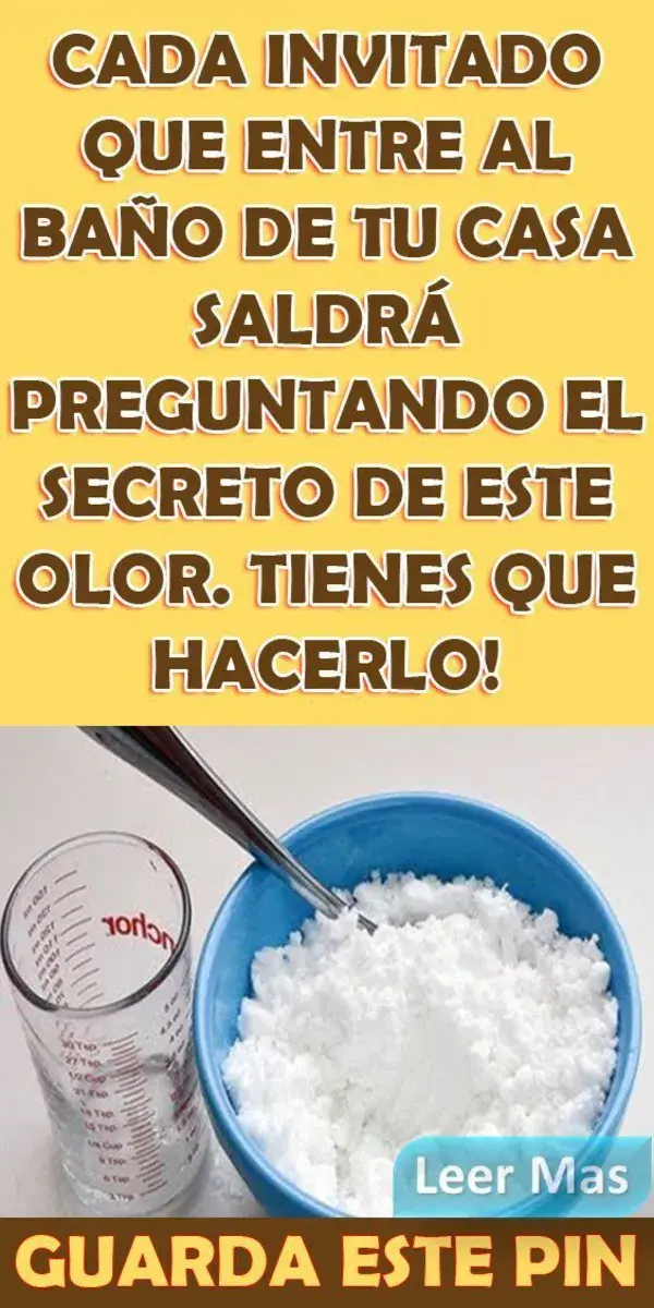 CADA INVITADO QUE ENTRE AL BAÑO DE TU CASA SALDRÁ PREGUNTANDO EL SECRETO DE ESTE OLOR. COMO HACERLO!