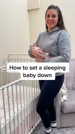 @sleepbyrachelle how to set a sleeping baby down