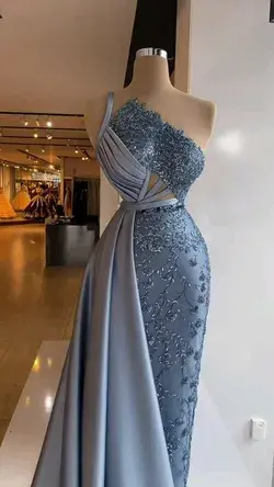 Beautiful Gorgeous Bridal Designer Gown,Fashionable Gray Gown,Ash color outfits, Women's Dress,