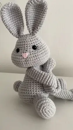 Bunny  monkey crochet curtains tie back 