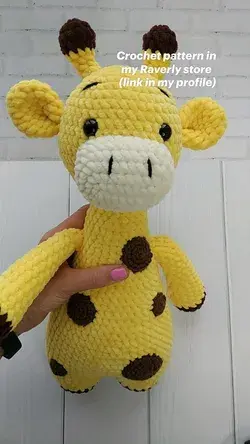 Crochet pattern Giraffe, amigurumi plush giraffe Pdf tutorial