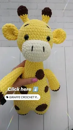 Crochet Giraffe pattern, amigurumi plush Giraffe toy Pdf tutorial