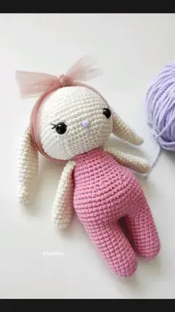 Amigurumi baby bunny crochet, crochet bunny pattern, amigurumi bunny for baby, easy crochet pattern