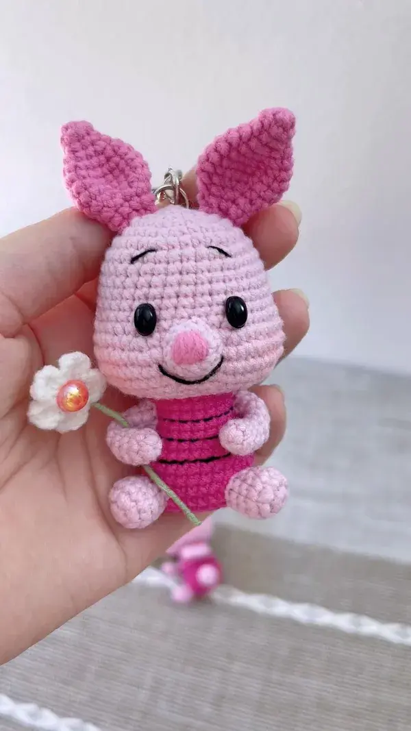 Crochet piglet