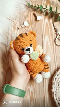 Amigurumi crochet pattern Rio the tiger