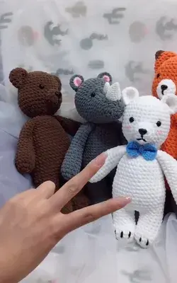 DIY knitting tutorial | doll bear