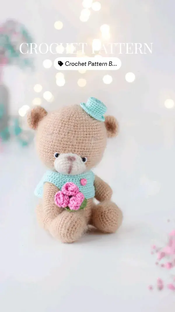 Crochet Pattern Bears in love, Valentine's Day gifts ideas, amigurumi PDF pattern, wedding bears