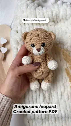 Amigurumi leopard Crochet pattern PDF