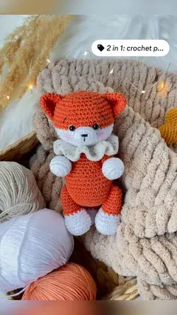 Amigurumi crochet pattern fox