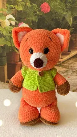 Crochet baby fox crochet toy pattern