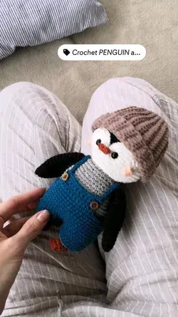 PENGUIN crochet PATTERN, toy amigurumi tutorial, crochet animal pattern, penguin pattern pdf