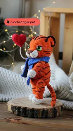 crochet animals pattern. crochet tiger pattern