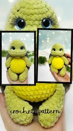 Turtle crochet pattern, crochet turtle, amigurumi toys