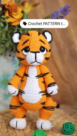 Little tiger cub Ricci crochet pattern PDF